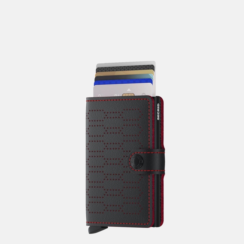 Secrid Mini Wallet Pasjeshouders zwart, rood en multicolor